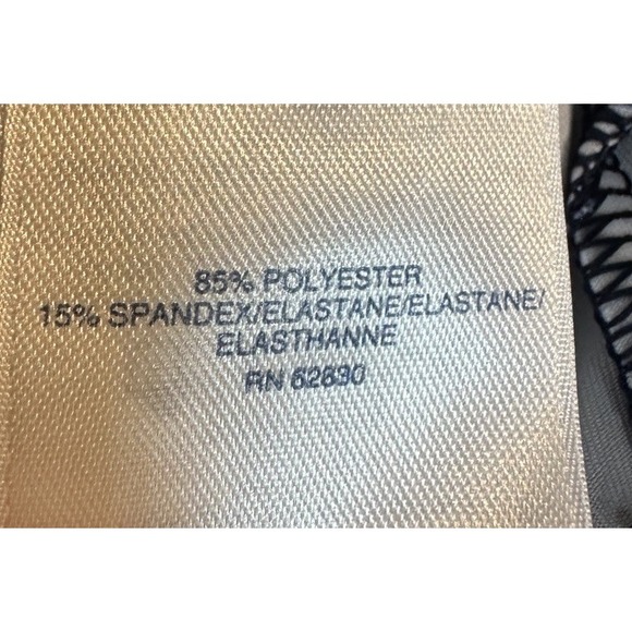 Lands' End Polka Dot Side tie Top Blouse Shirt Womens L Blue Polka Dot Career - Picture 4 of 7